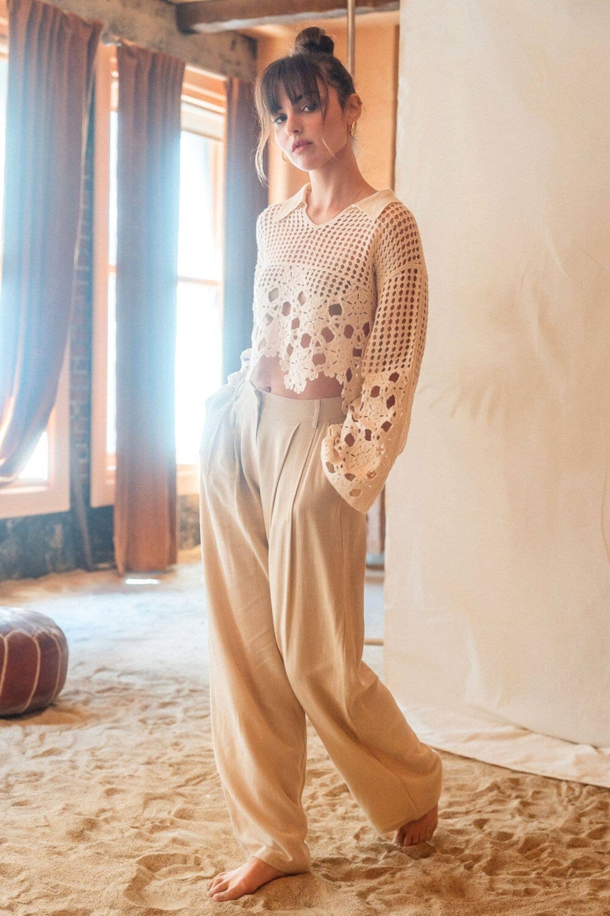 Fore Collection Linen Basic Trousers