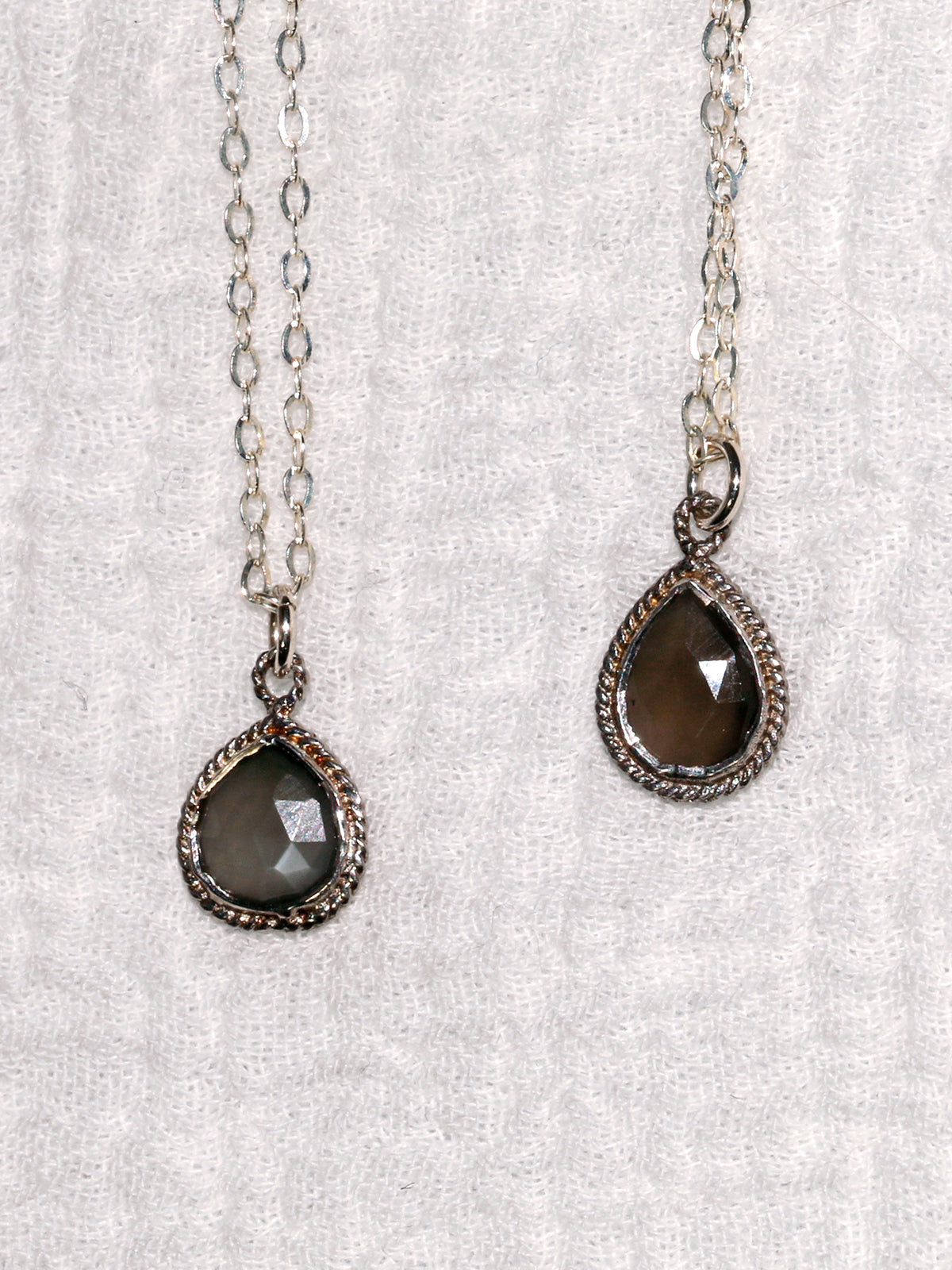 Susan Rifkin Silver Ornate Necklace - Teardrop | More Color Options
