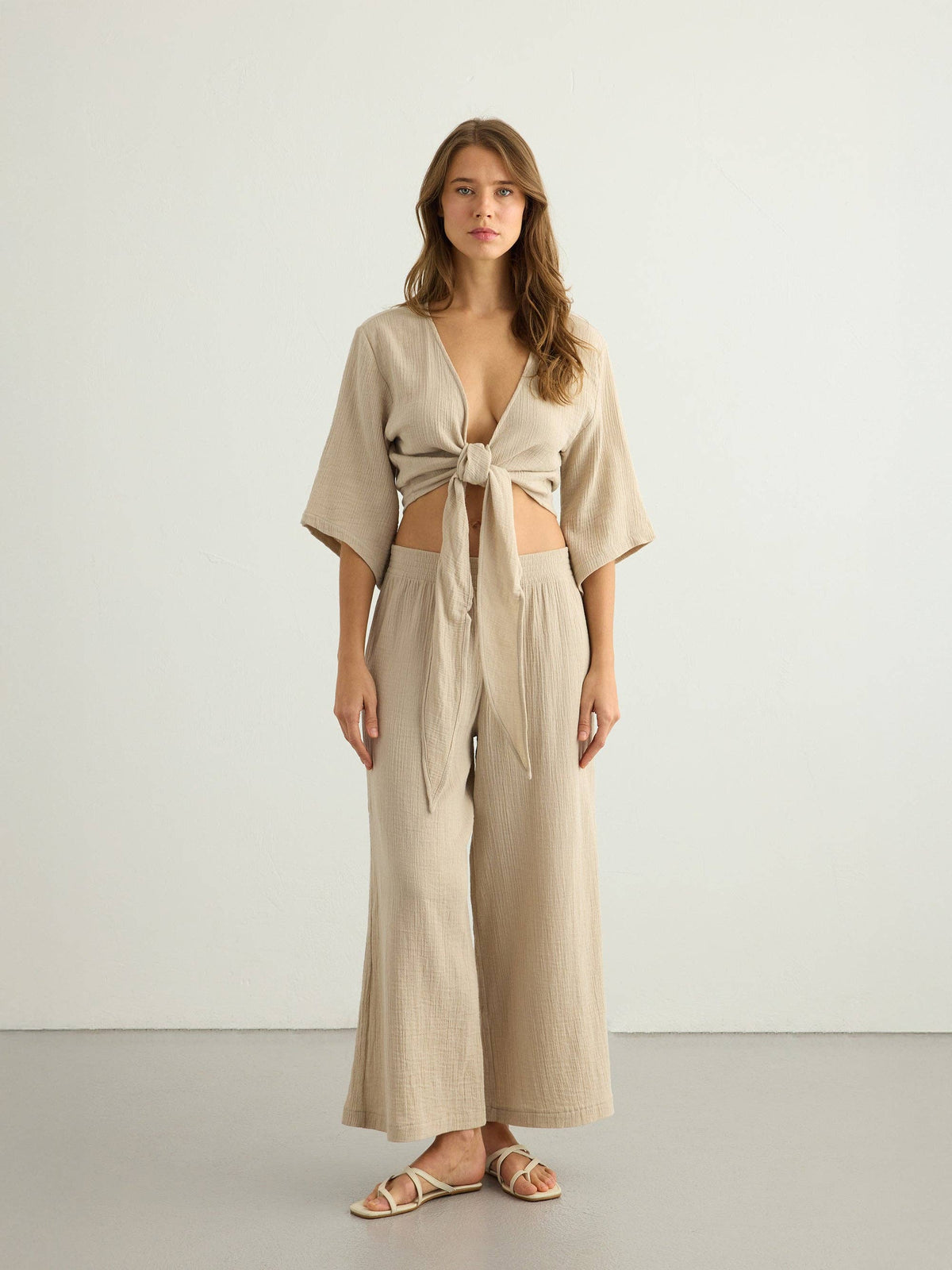 The Handloom Aura Wrap Top
