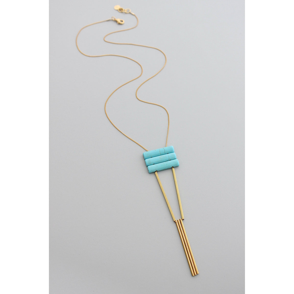 David Aubrey Turquoise Magnesite Chain Necklace