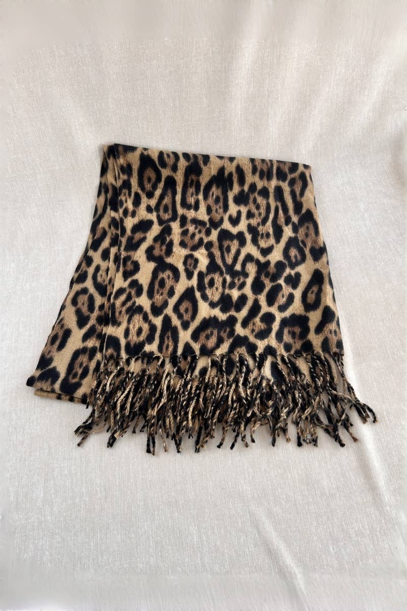 Leto Leopard Scarf