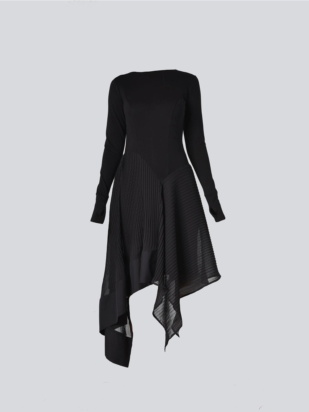 Metamorphoza Pleated Chiffon Dress