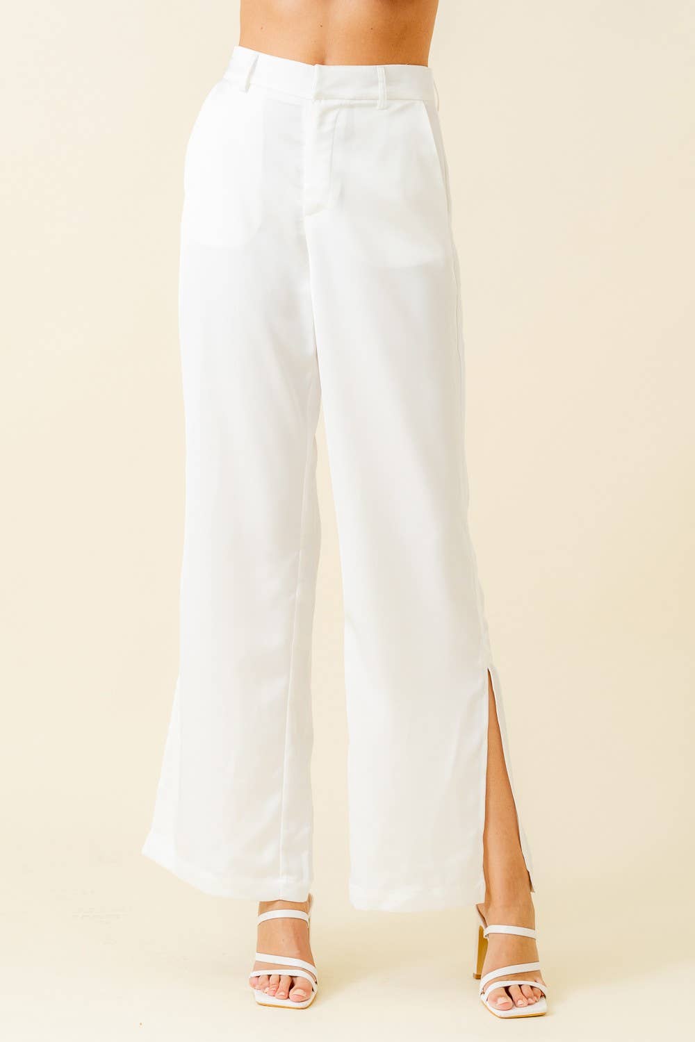 Fore Collection Satin Side Split Pants