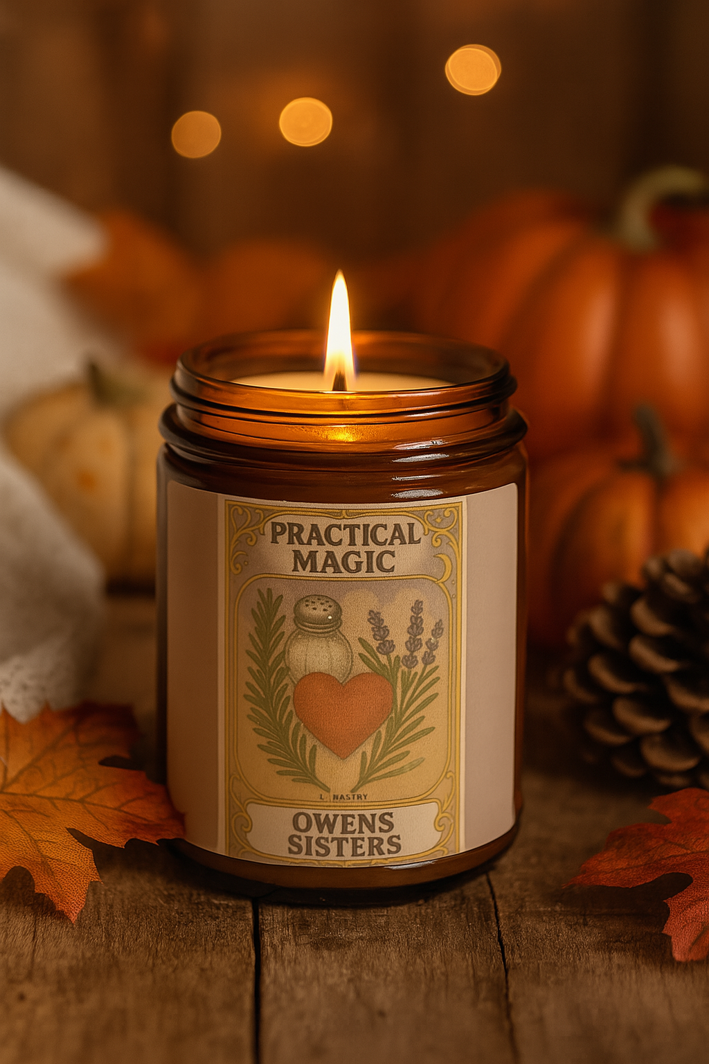 Lunastry Practical Magic Candle