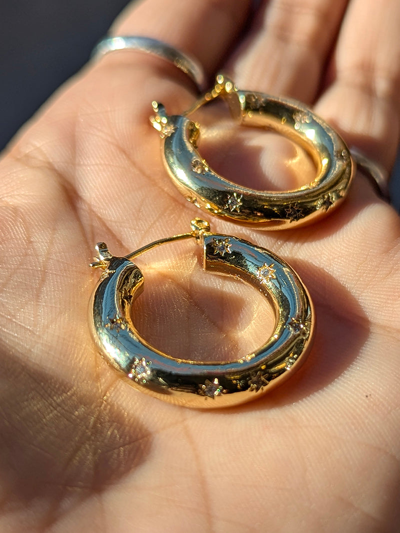 Nuance Large Celestial Hoops