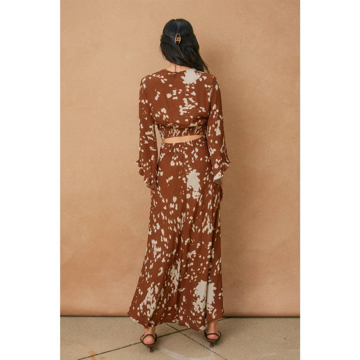 Dress Forum Cowprint Midi Skirt