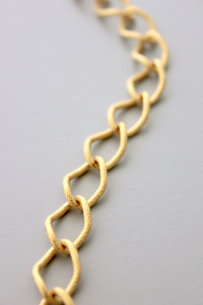 David Aubrey Gold Hoop Chain Necklace