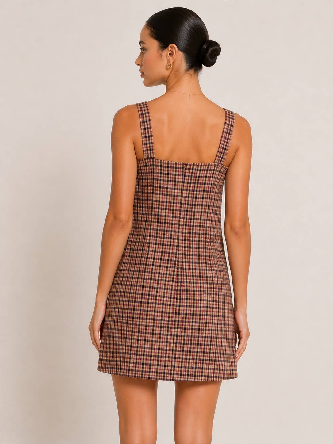 Fore Collection Plaid Mini Dress