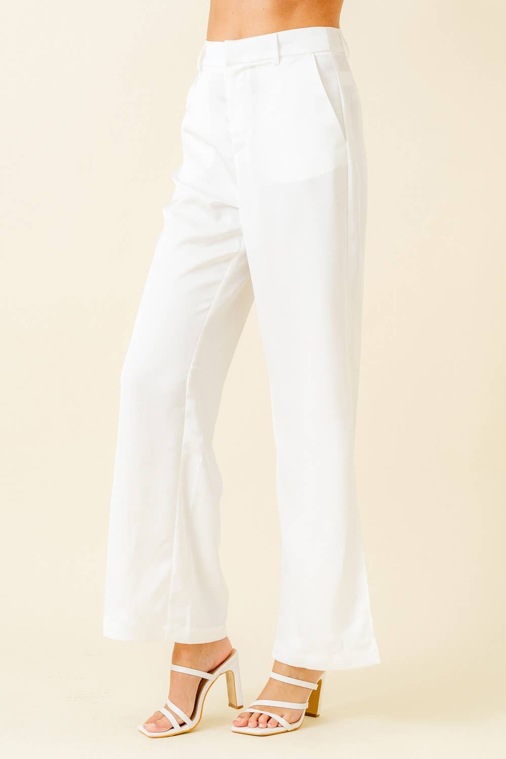 Fore Collection Satin Side Split Pants