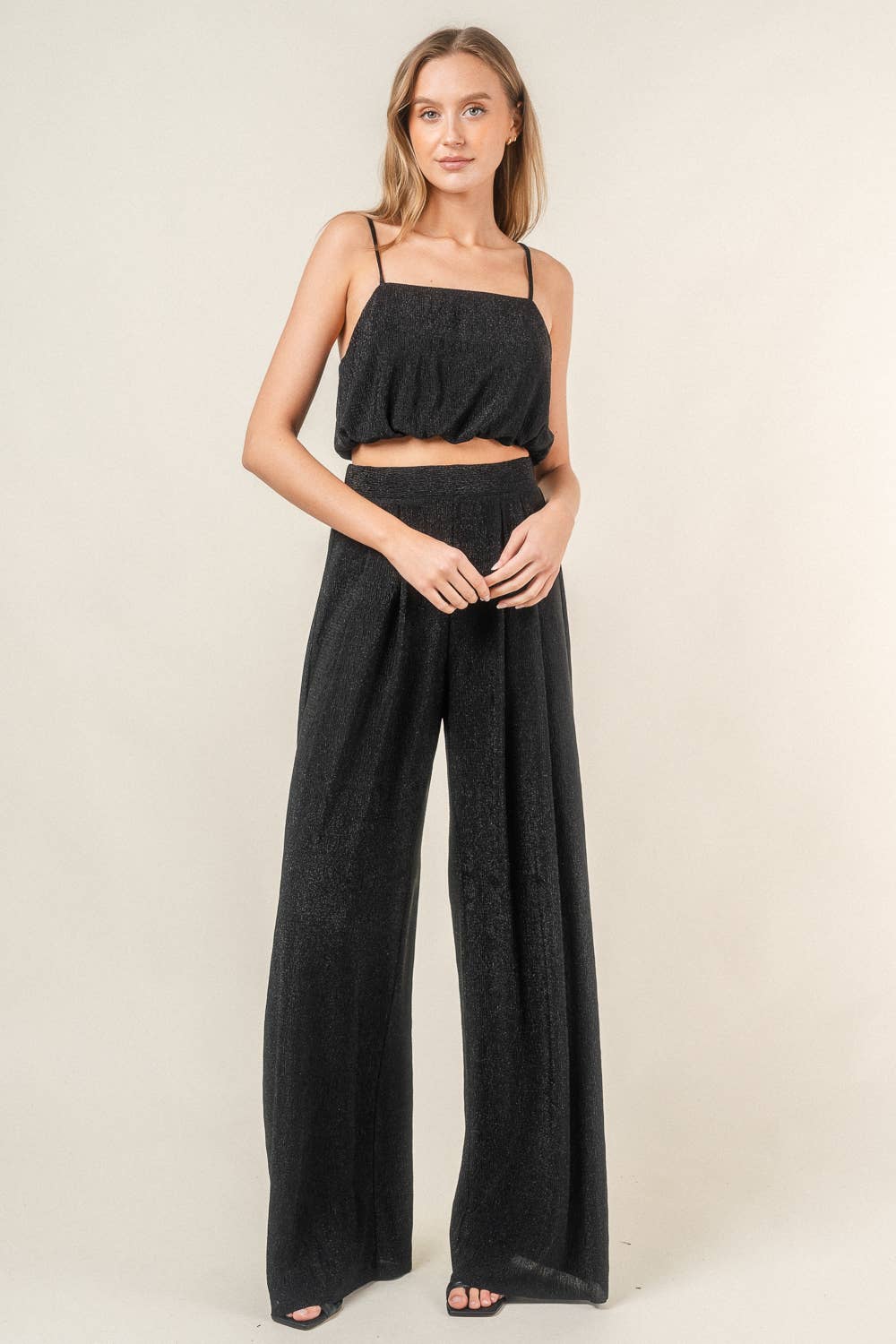 Fore Collection Sparkle Palazzo Pants
