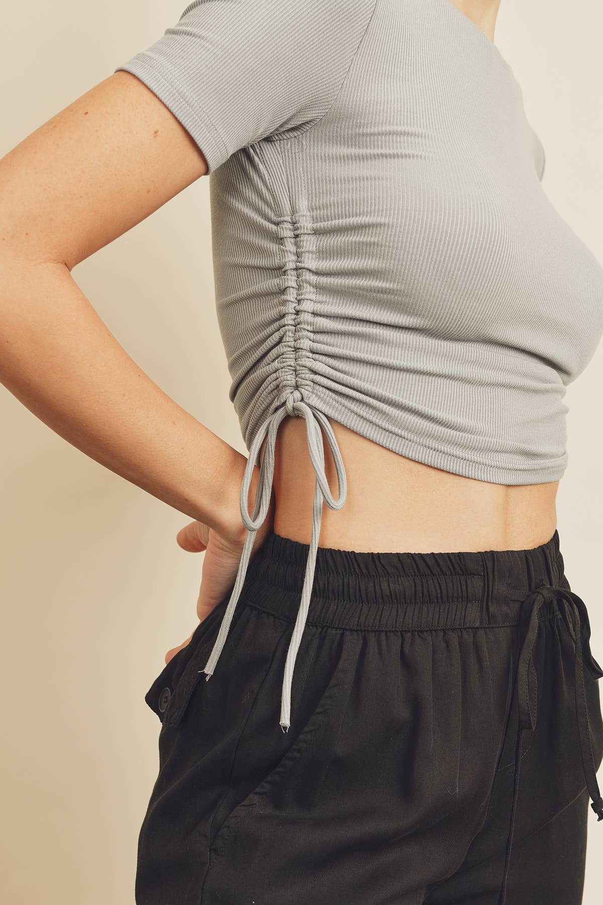 Dress Forum Drawstring Ruched Tee