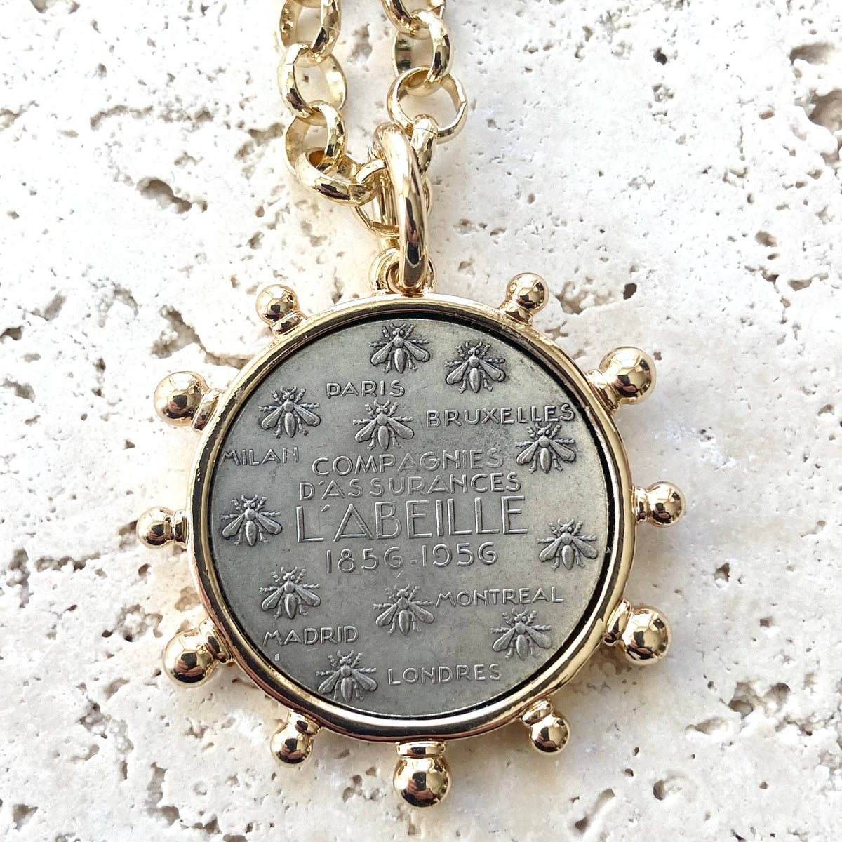 VB&CO French Coin Necklace