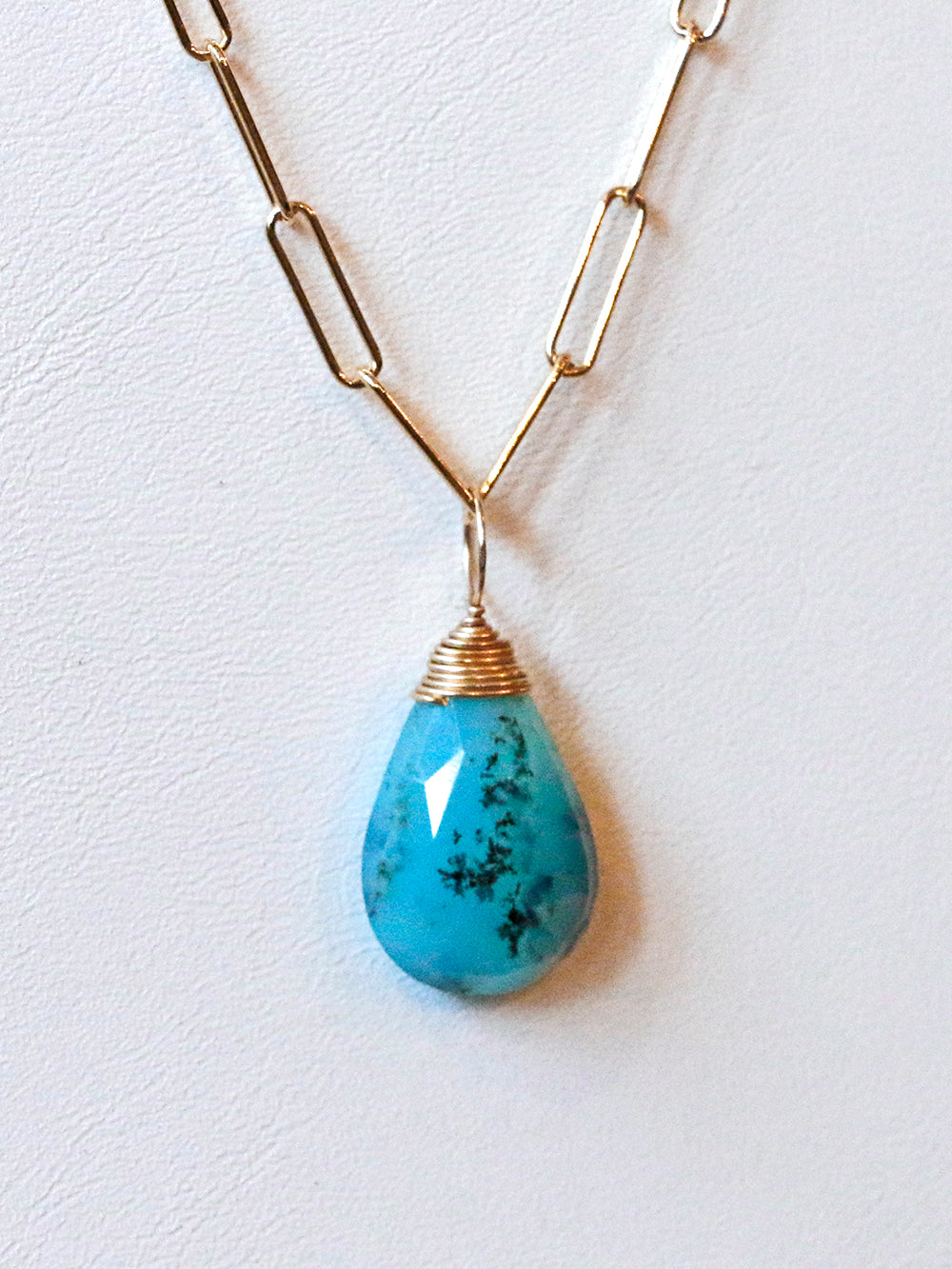 Susan Rifkin Moss Opal Charm Necklace