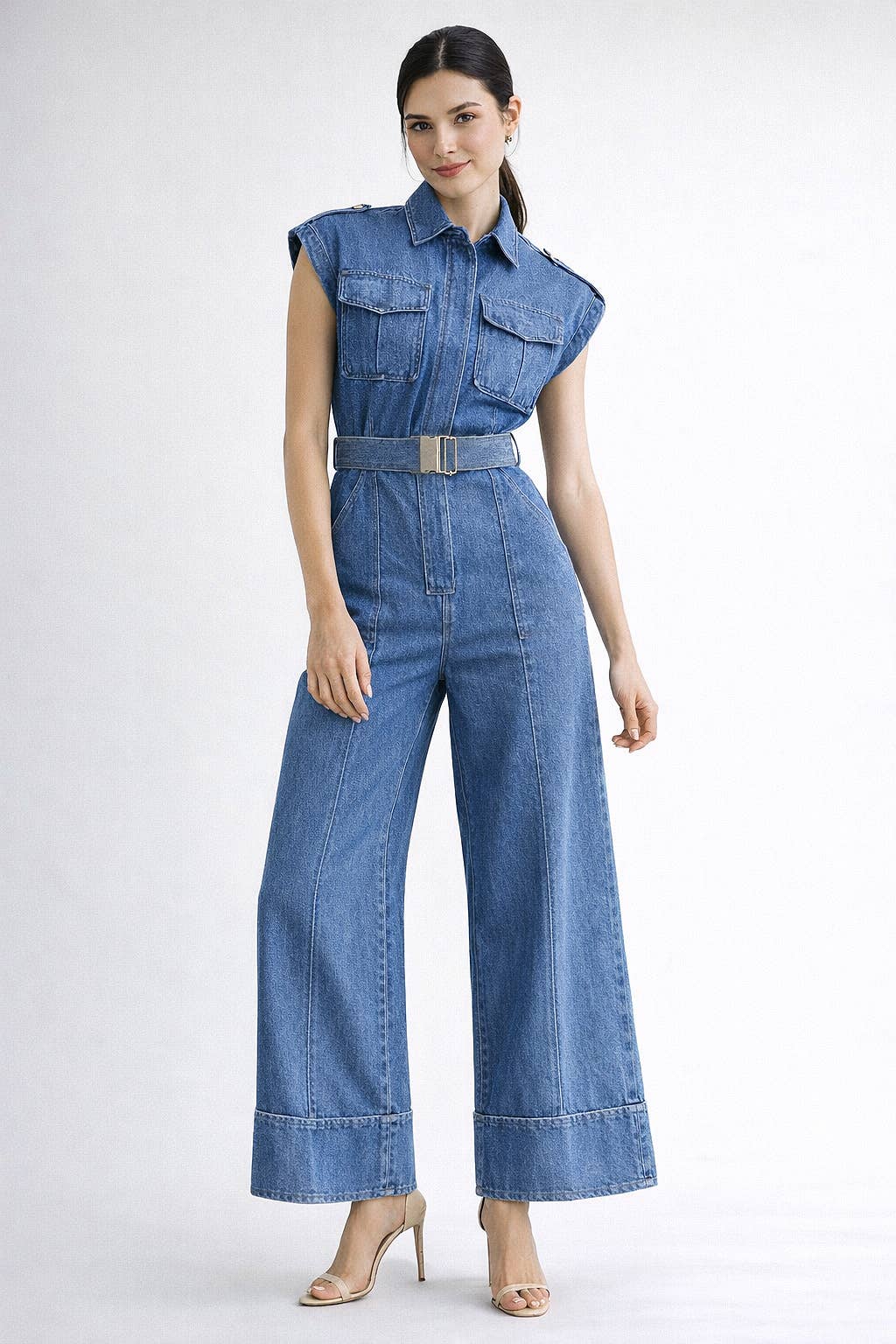 Endless Blu Denim Jumpsuit