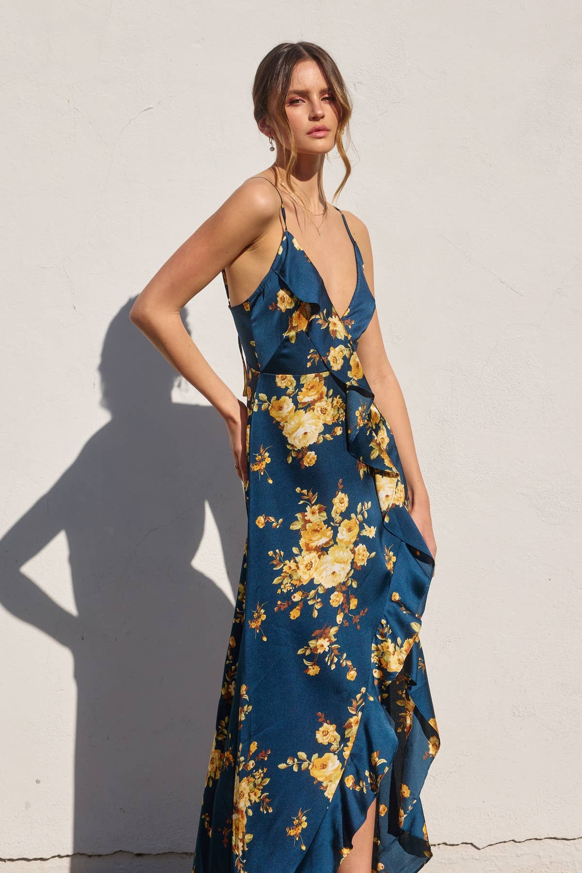 Dress Forum Floral Asymmetrical Dress