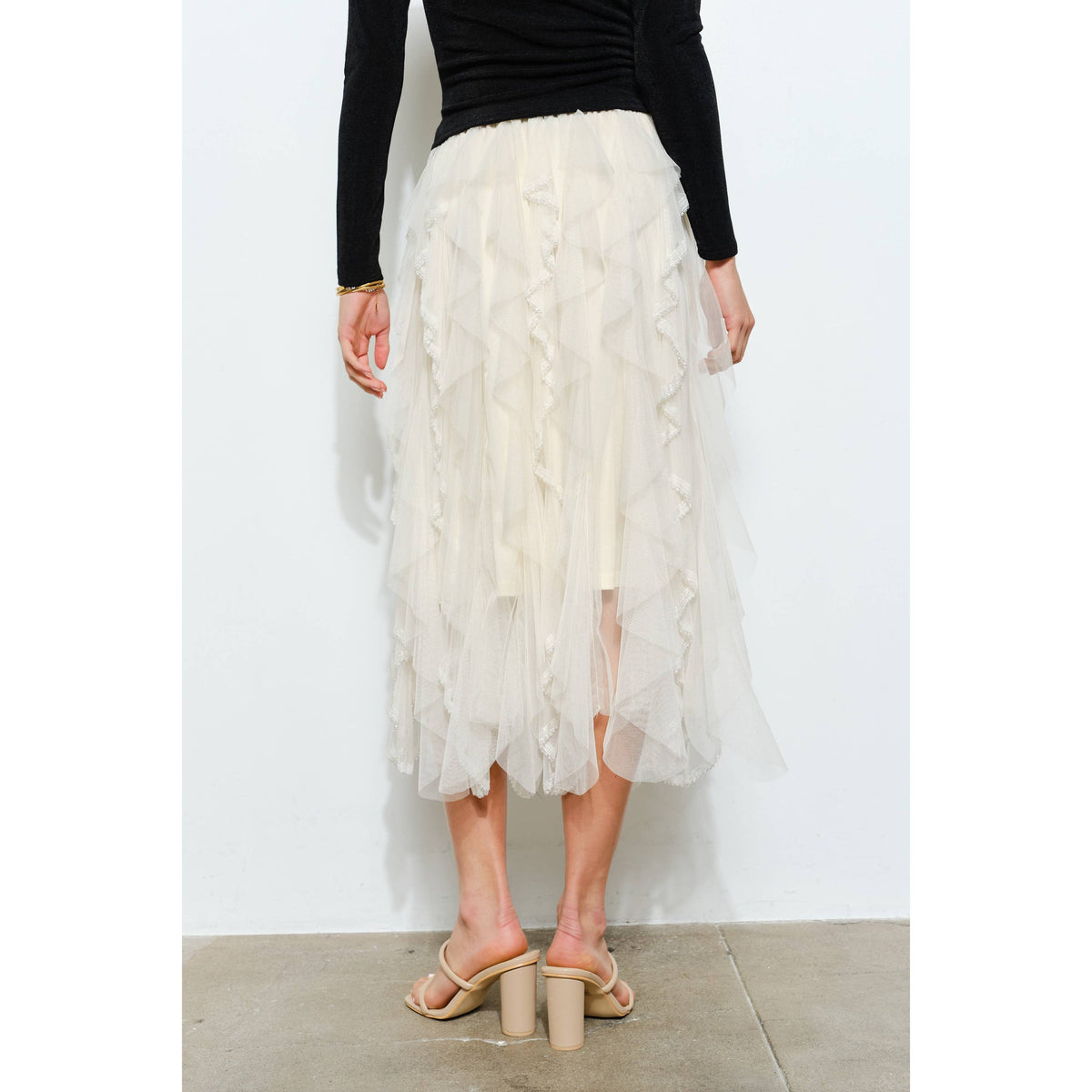 INA Beaded Tulle Skirt
