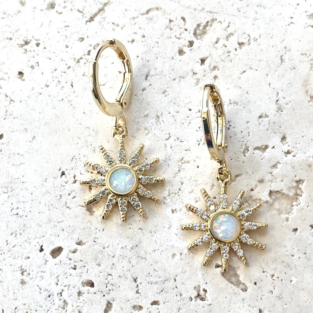VB&CO Opalite sun earrings