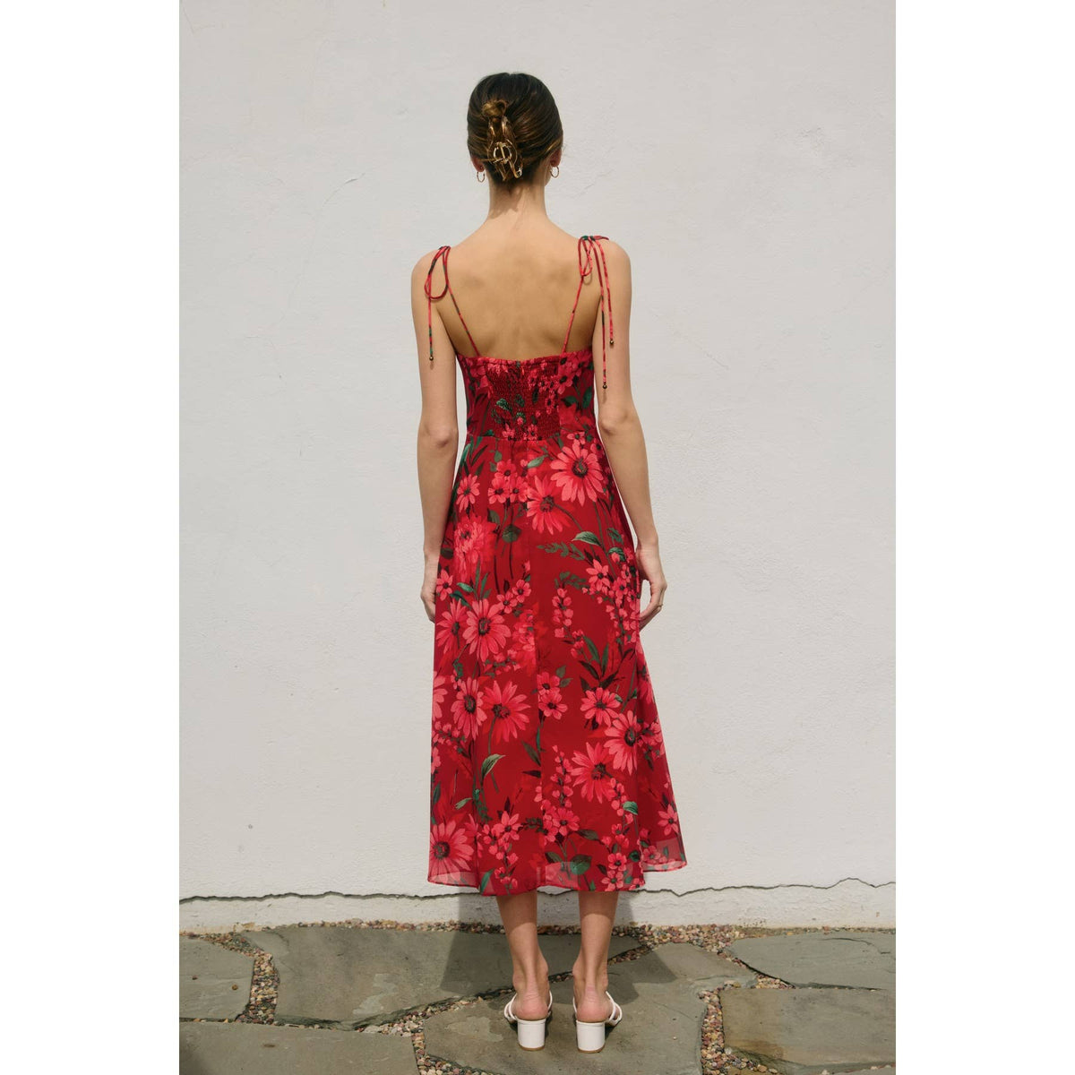 Dress Forum Sweetheart Tiered Midi Dress