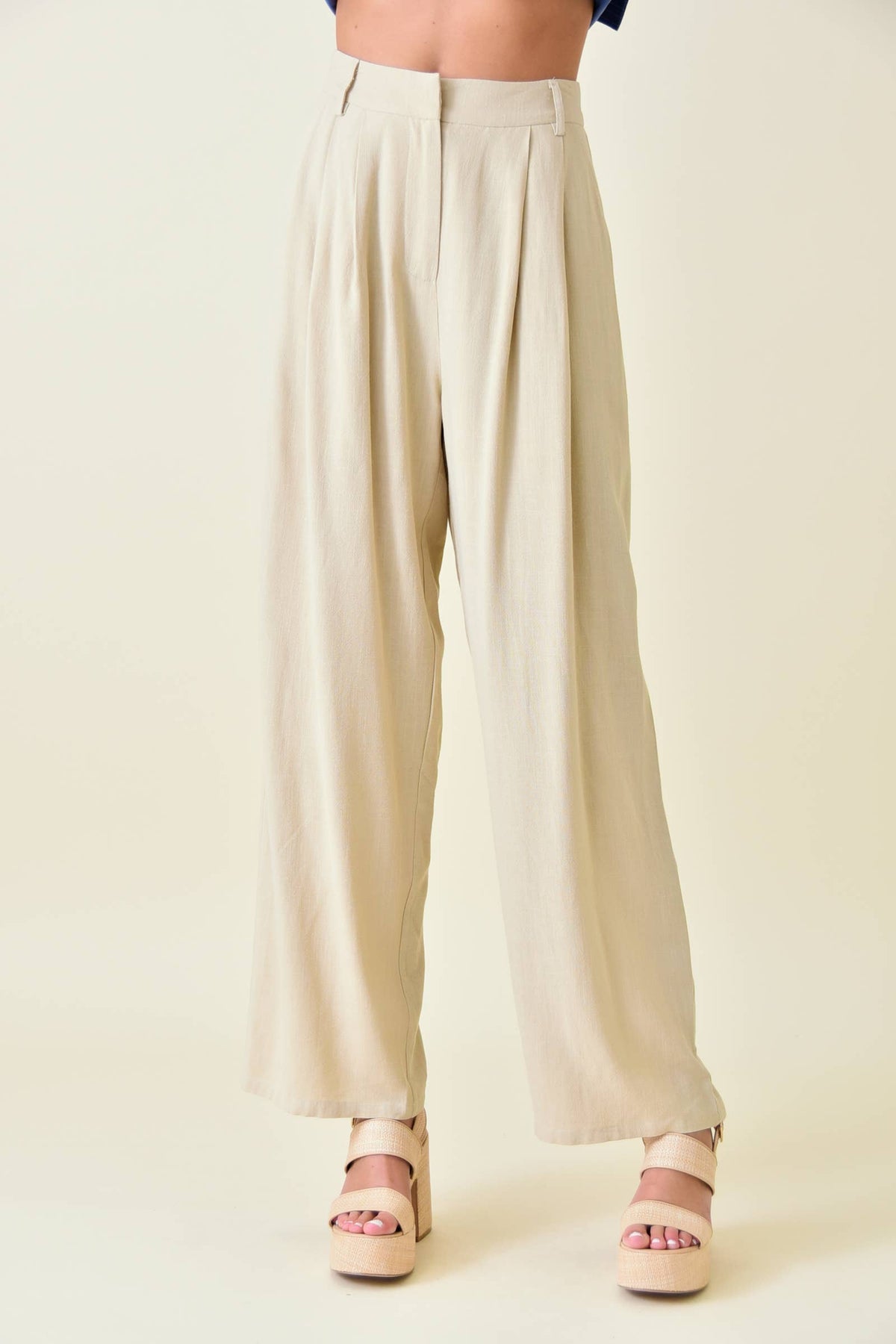 Fore Collection Linen Basic Trousers