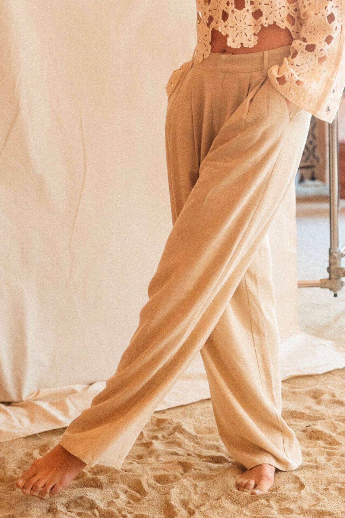 Fore Collection Linen Basic Trousers