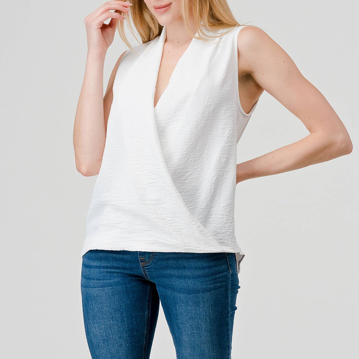 Heimious Surplice Woven Top