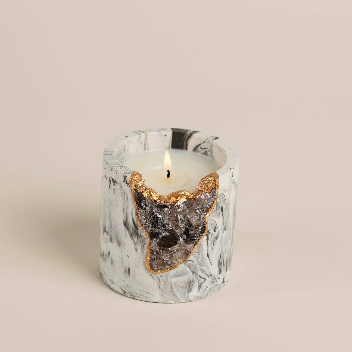 TB Fragrance Amber Saffron Geode Candle