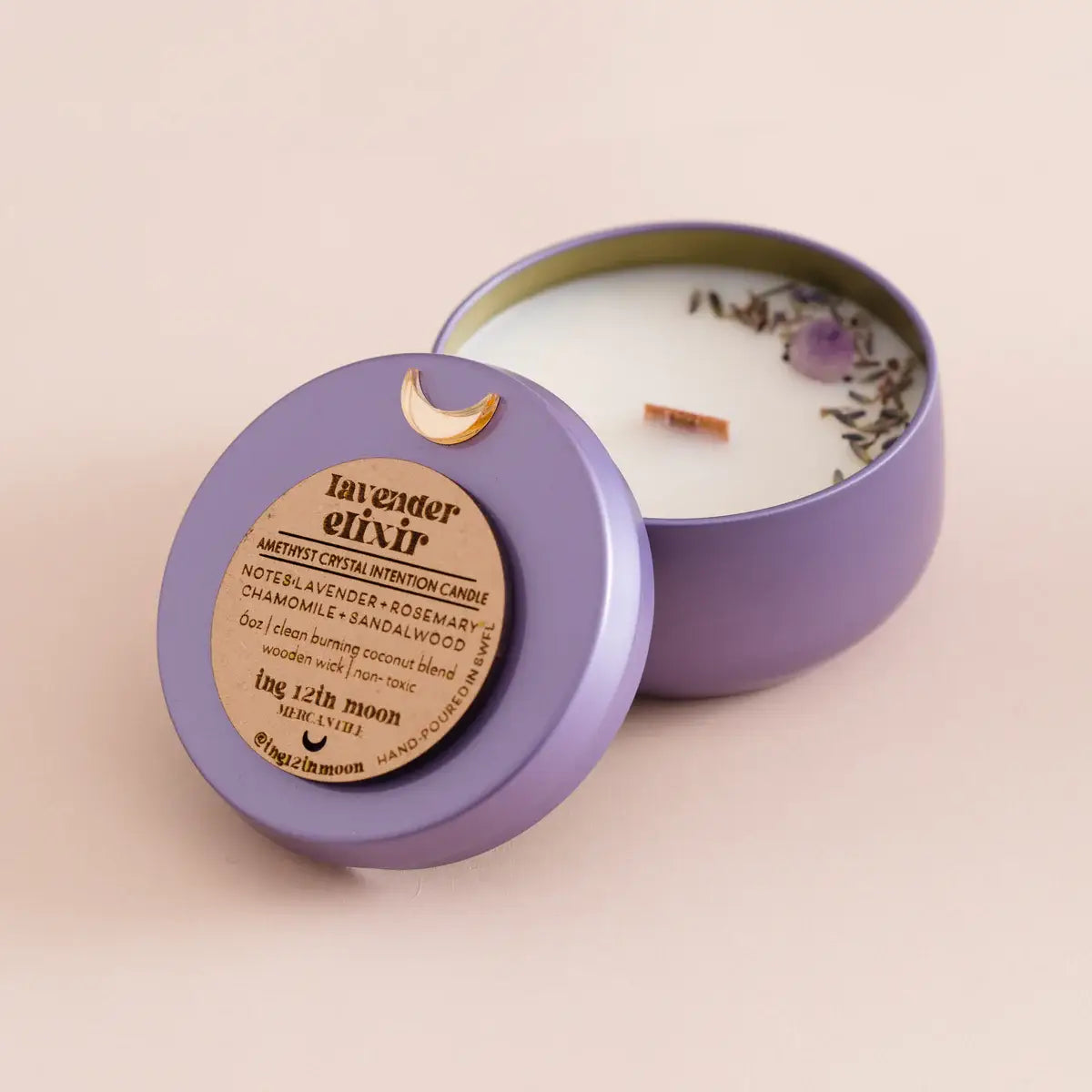 The 12th Moon Lavender Elixir Coconut Wax Candle