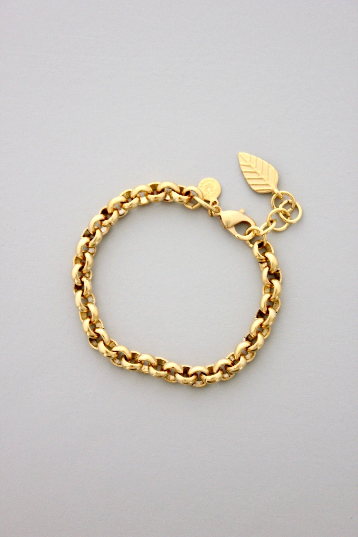 David Aubrey  18k matte gold chain bracelet