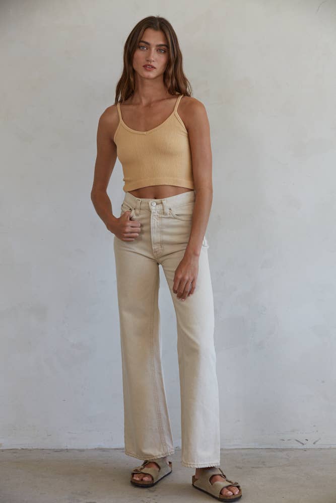 By Together Knit Ribbed Seamless Top