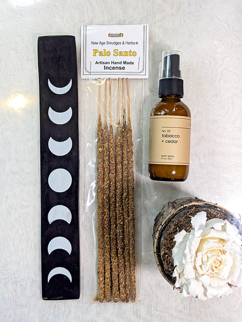 Fragrant Gift Set | Incense, Room Spray & Incense Holder