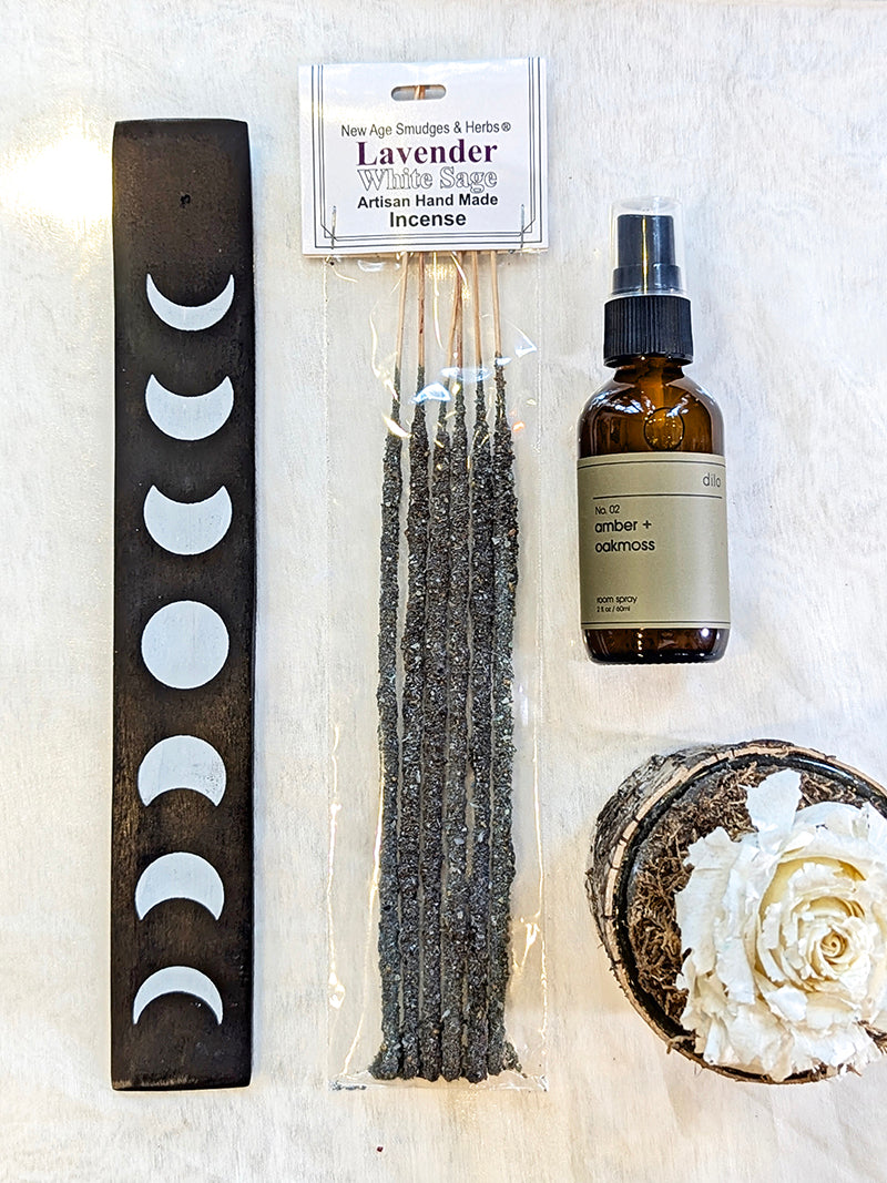 Fragrant Gift Set | Incense, Room Spray & Incense Holder