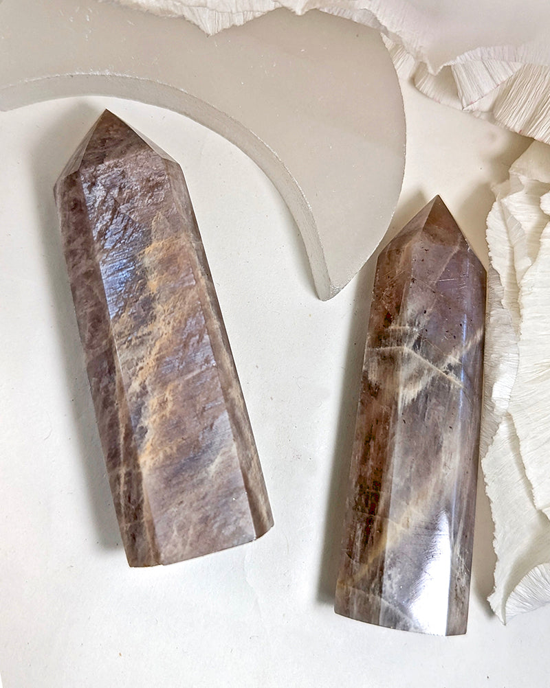 Witch's Way Moonstone Crystal Points