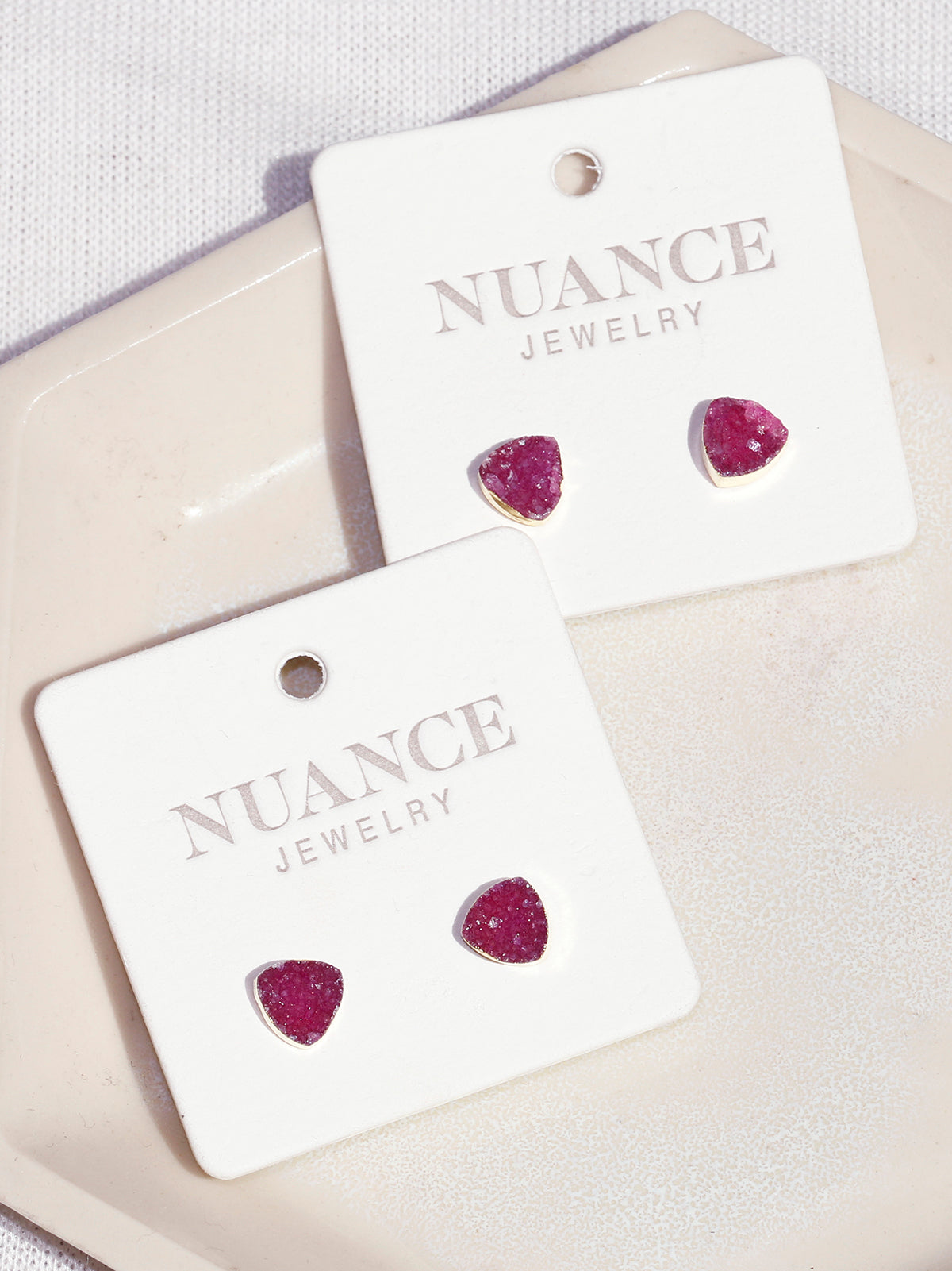Nuance Triangle Druzy Studs (more colors!)