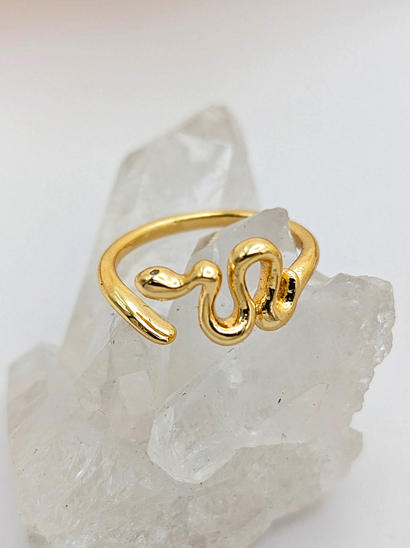 Nuance Smooth Snake Ring | Adjustable