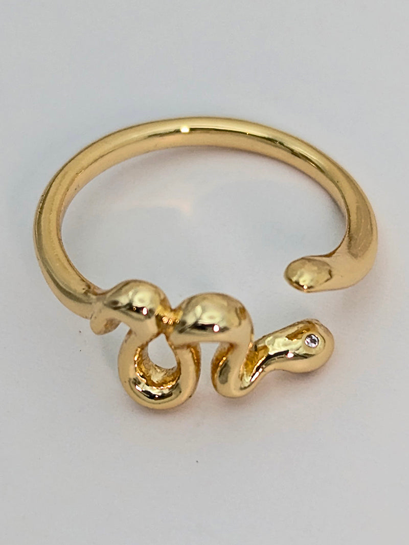 Nuance Smooth Snake Ring | Adjustable