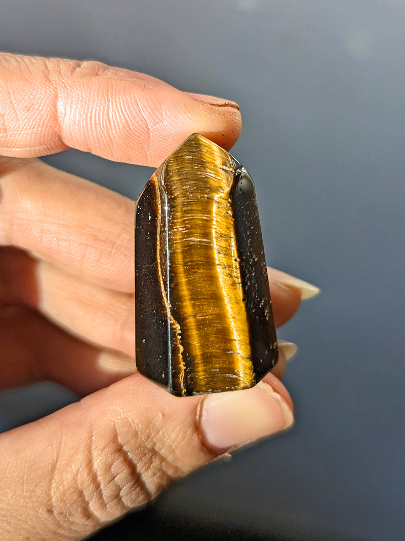 Witch's Way Tigers Eye Crystal Points