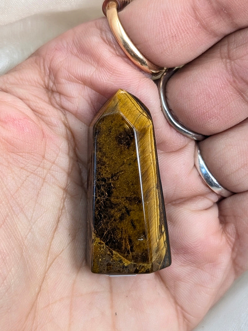 Witch's Way Tigers Eye Crystal Points