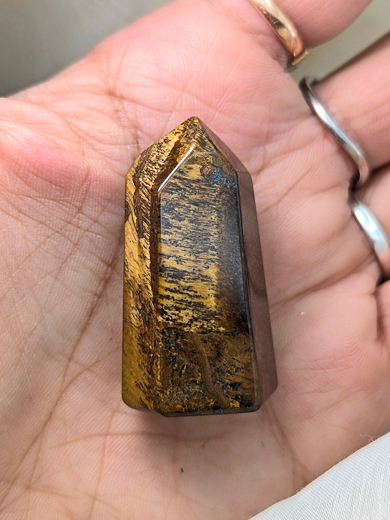 Witch's Way Tigers Eye Crystal Points