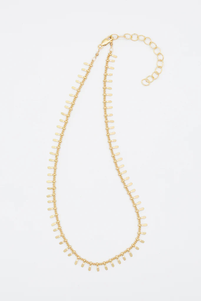 Susan Rifkin Feathered Gold Necklace