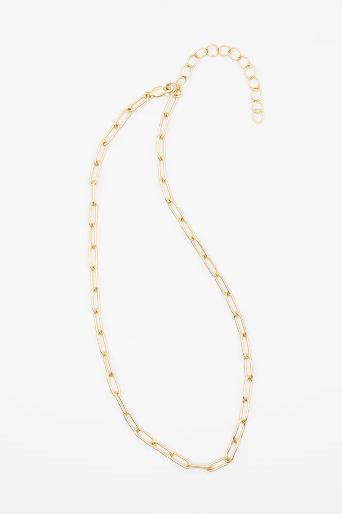 Susan Rifkin Gold Paperclip Necklace