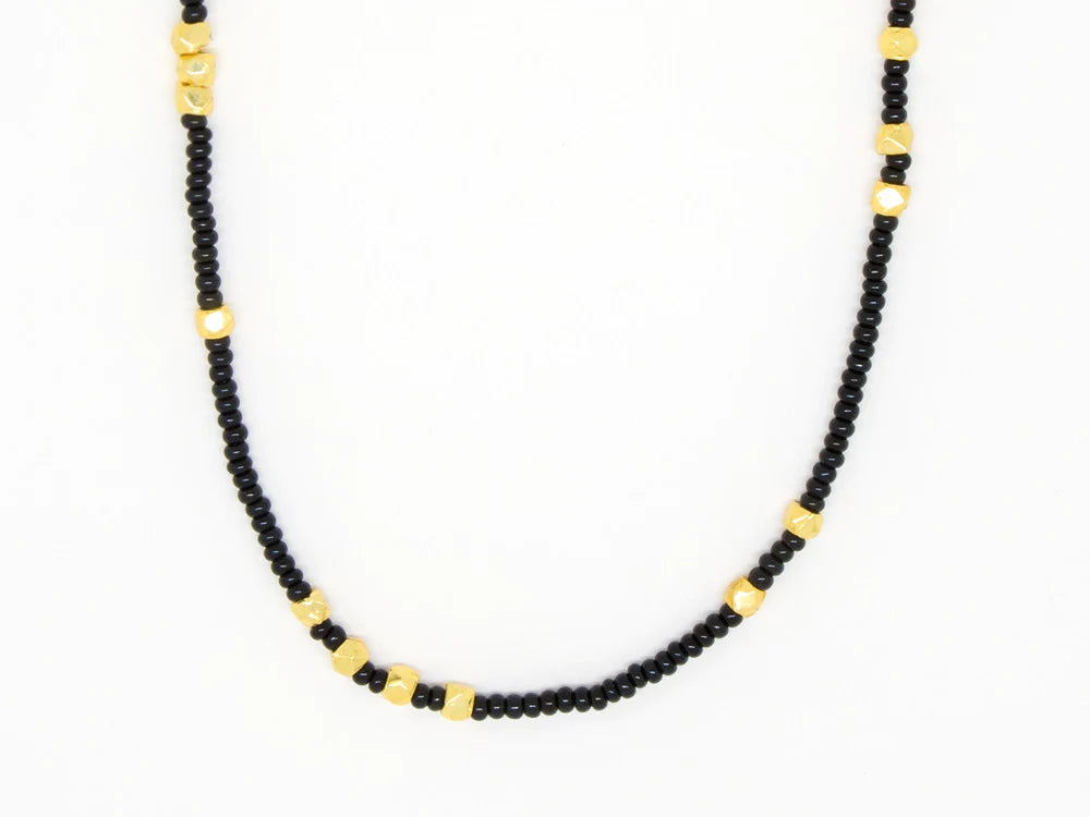 Susan Rifkin Black Seed Bead Necklace