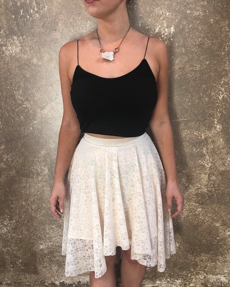 Bianca Rachele Cream Lace Skirt