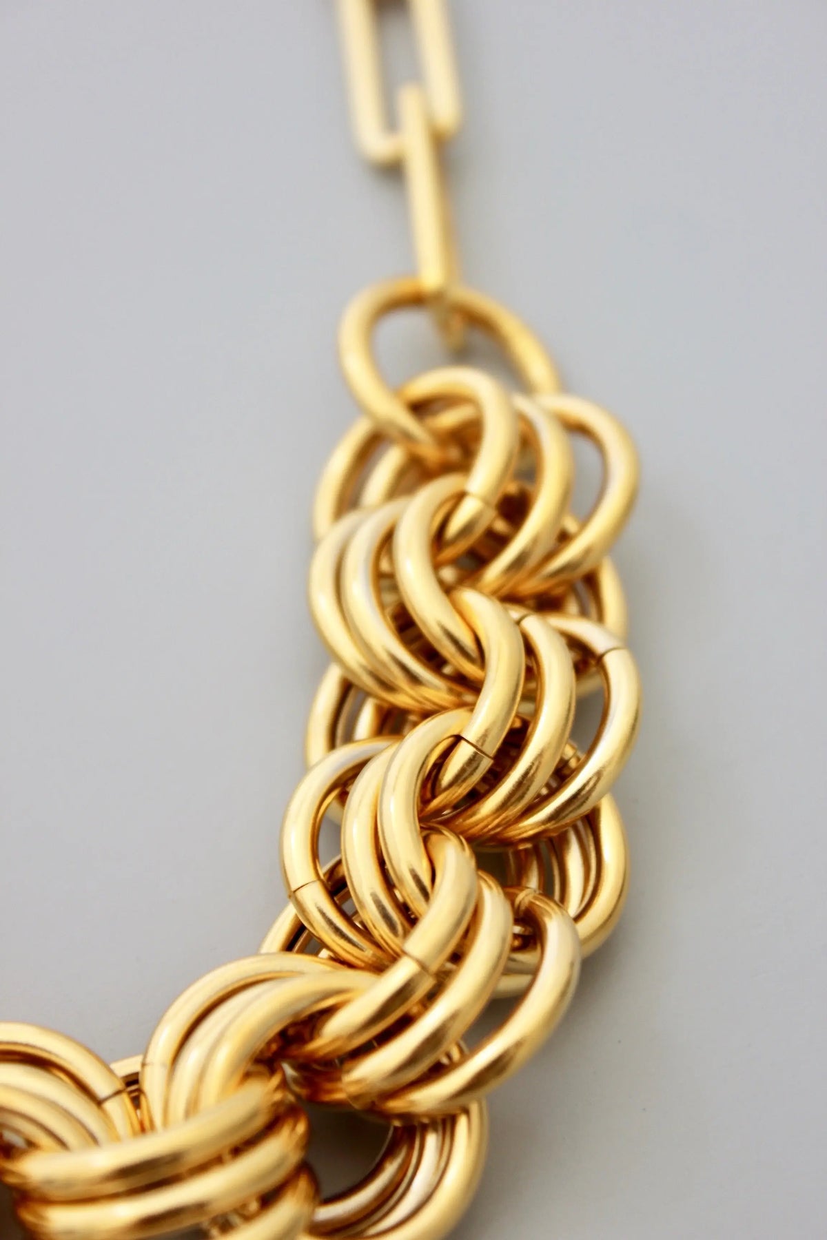 David Aubrey Gold Chain Statement Necklace