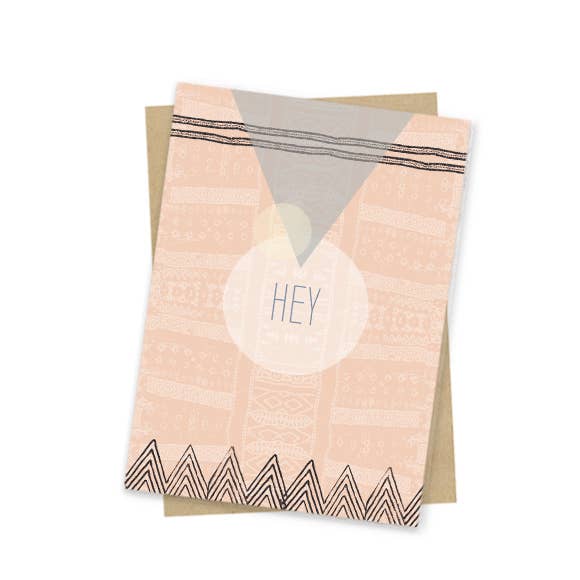 Mini Card - "HEY"