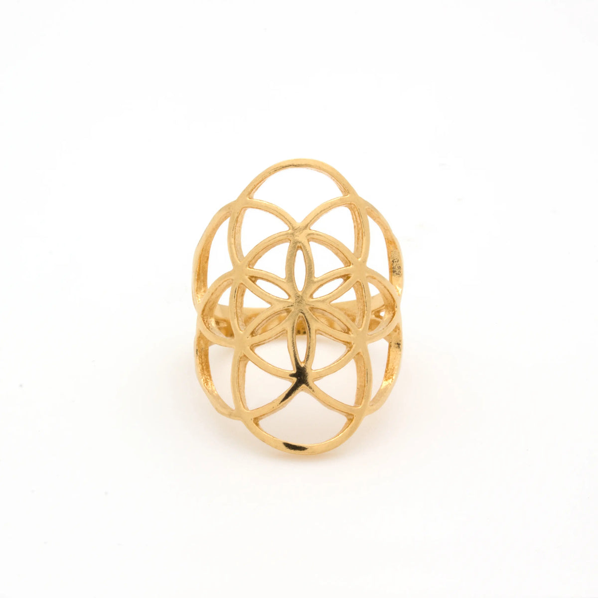 Hiouchi Seed Of Life Ring Gold