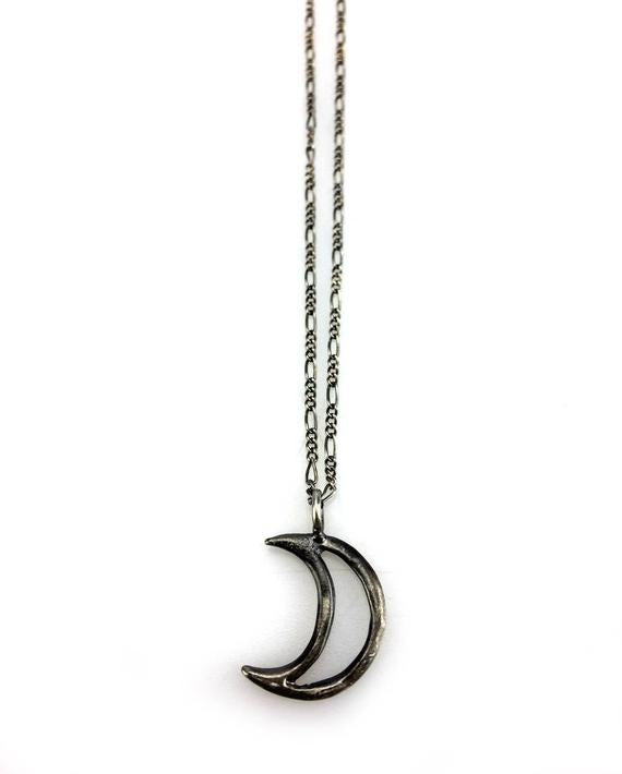 Hellhound Jewelry Luna Necklace in Silver
