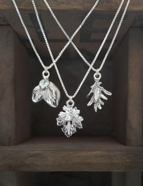 Nuance Silver Herb Necklaces