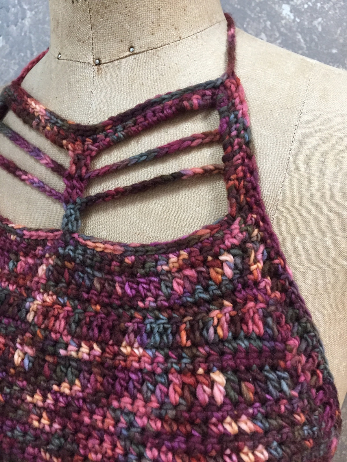 Erica Simmers Fire Ombré Crochet Crop Top