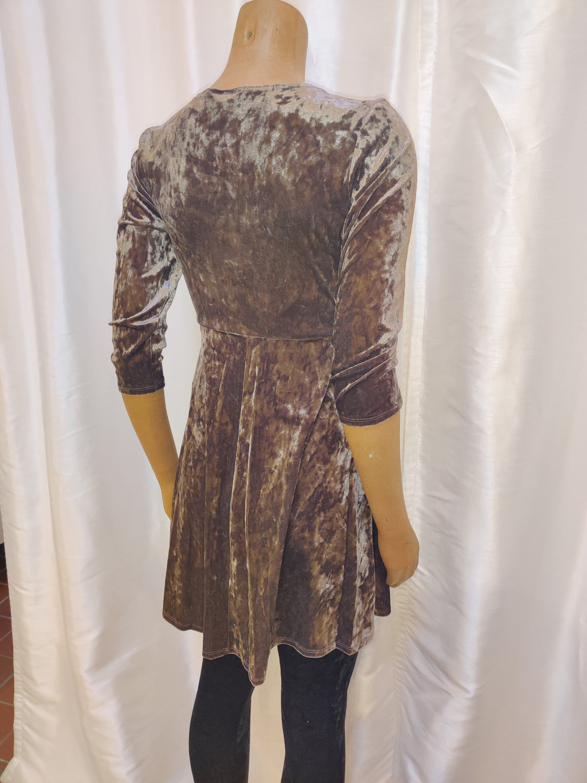 grey velvet dress Tough Luv Grey Velvet Half Sleeve Mini Dress – TOILE