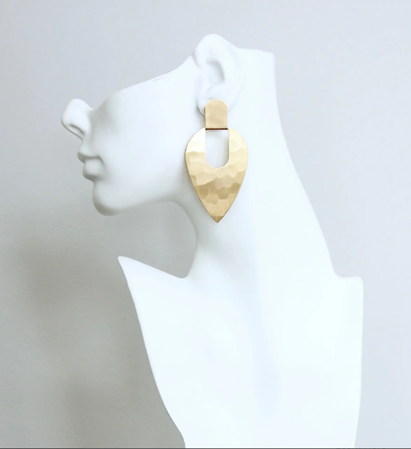 David Aubrey Brass Planchette Earrings